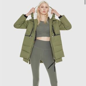 Orolay Olive Green and Orange Jacket